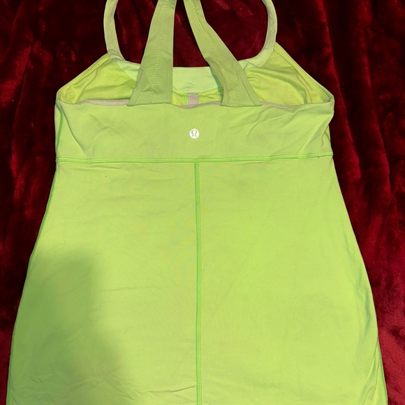 Lululemon Lime Green Halter Top - Picture 2 of 2